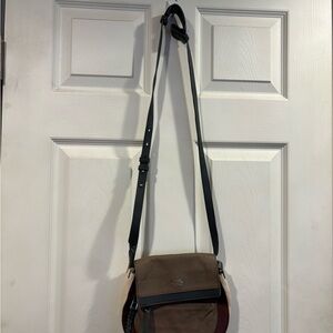 Coach Tan and Black Men's Messenger Bag